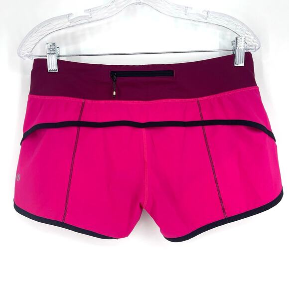 Lululemon Speed Short 3" Hot Pink Size 6 - Picture 2 of 7